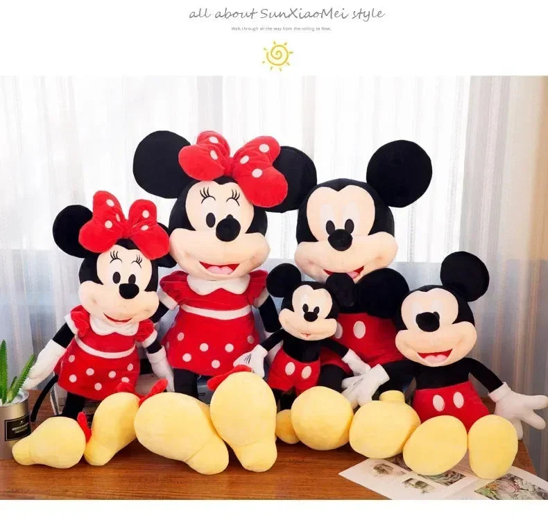 Cartoon Mouse Plush Doll Super Soft Crystal Velvet Pillow