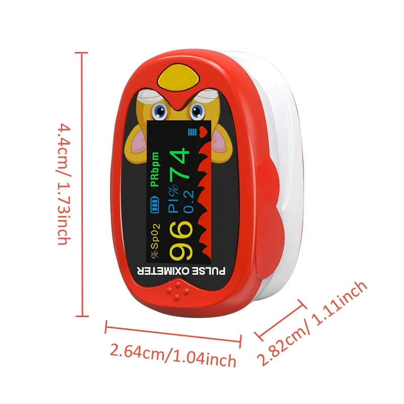USB Pediatric Oximeter Finger Blood Oxygen Monitor for  Pulse Oximeter OLED Digital Oximetre Home Medical