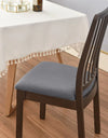 4pcs/set Stretch Dining Chair Seat Covers Jacquard Elastic Upholstered Chairs Cushion Slipcover Anti-Dirty Protector Removable