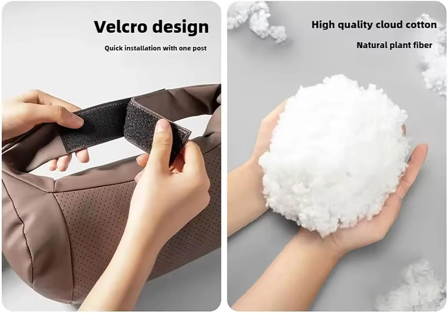 Car Seat Headrest Universal Travel Rest 3D Neck Pillow Protect Neck Soft Fluffy Comfortable Neck Rest Car Accessories