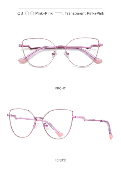 HONGMEI lunette Prescription glasses for women 's grade glasses Reading Eye in trend myopia Blue light filter 3043