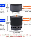 Camping Cooking System with Heat Exchanger Outdoor Gas Burner Stove