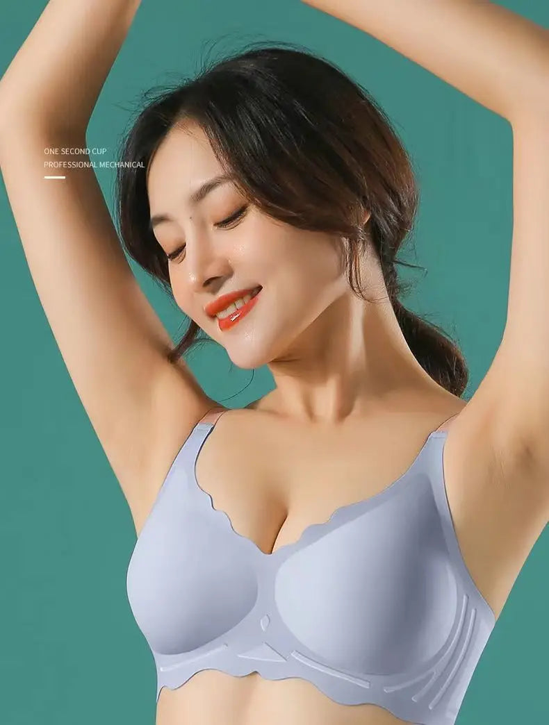 Womens Seamless Wireless Push Up Bralette