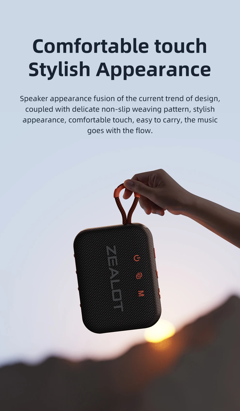 ZEALOT S75 Outdoor Portable Speaker Dual-Driver Bluetooth Speaker, IPX6 Waterproof, True Wireless Stereo for Outdoor