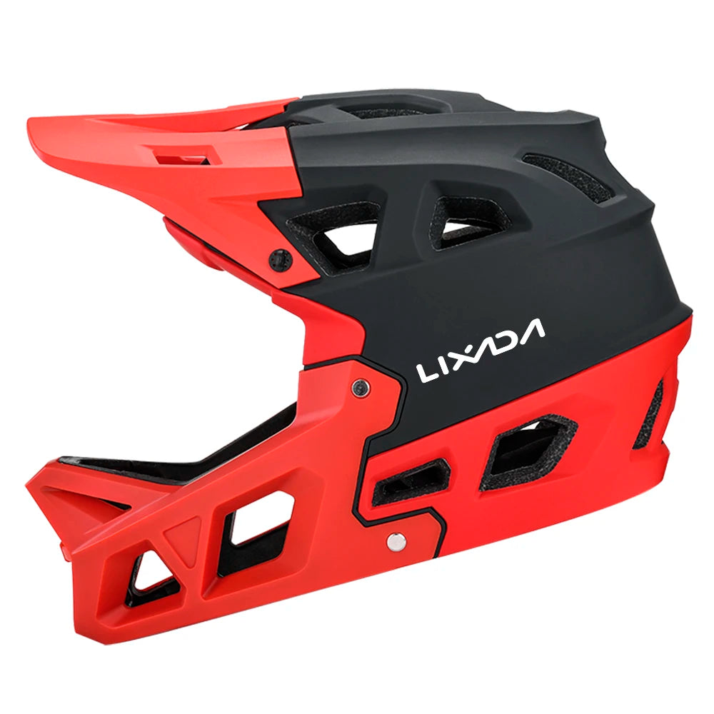 Full Face Mountain Bike Helmet Adult Racing Downhill MTB Helmet for Men/Women Adult Mountain Bike Helmet with Visor Over 31 Vent