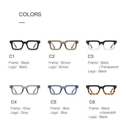 HONGMEI Men's Anti Blue Light Reading Glasses Brand Design Myopia Prescription Glasses Men Simple Optical Eyewear Glasses Frame