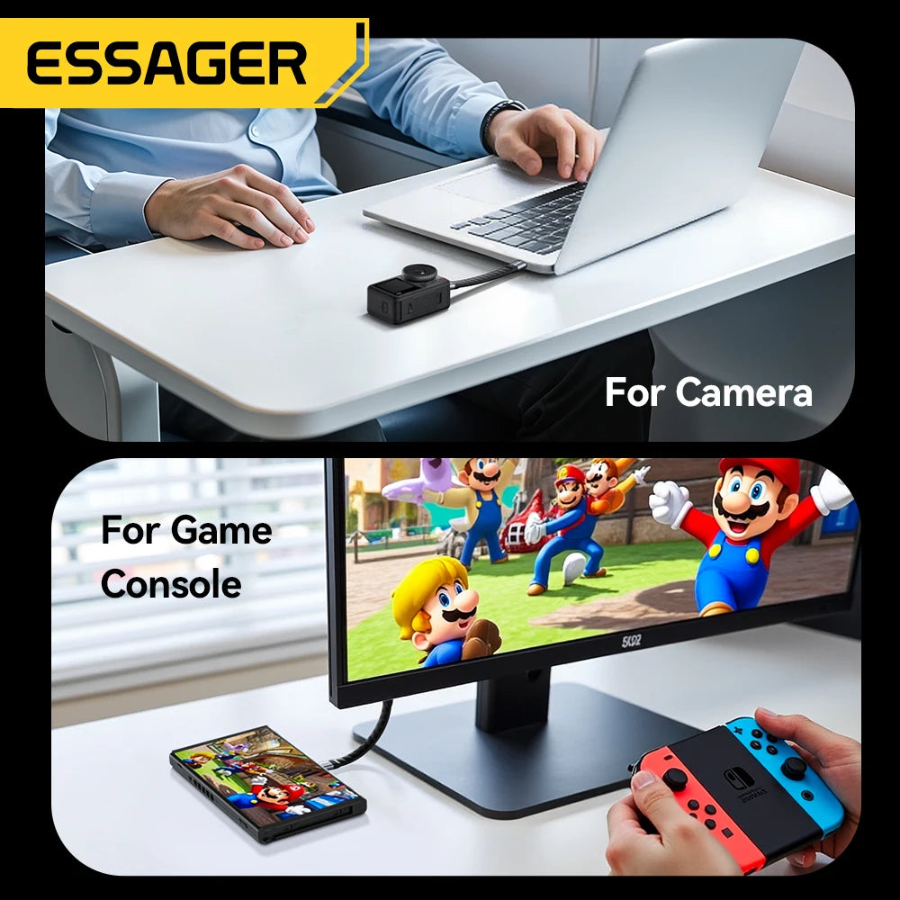 USB 4.0 Type-C Cable 40Gbps | 8K@60Hz | 240W PD Fast Charging (12.5cm)