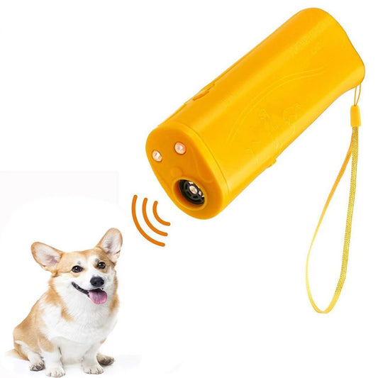 3 In 1  Dog Repeller Anti Barking Device Ultrasonic Dog Repeller Stop Bark Control Training Supplies with LED Flashlight