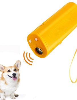 3 In 1  Dog Repeller Anti Barking Device Ultrasonic Dog Repeller Stop Bark Control Training Supplies with LED Flashlight