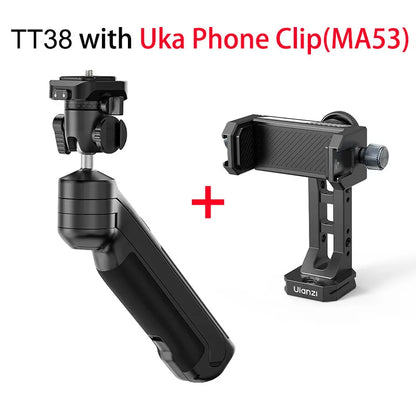 One-click Quick Release Tripod Uka Tripod Top Handle Grip for Camera Netting bracket with a Hidden Hook 180° Tilt