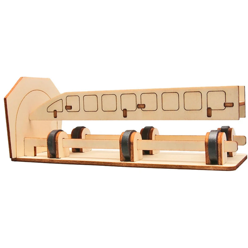 DIY Science Toys Wooden Puzzle Assembled Model Aviation Satellite Fan Solar Energy Science Discovery STEAM Education