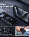 Leather for Magsafe Case For iPhone 16 15 Pro Max 14 Plus 16Pro Luxury Protection Magnetic Ring Holder Back Cover