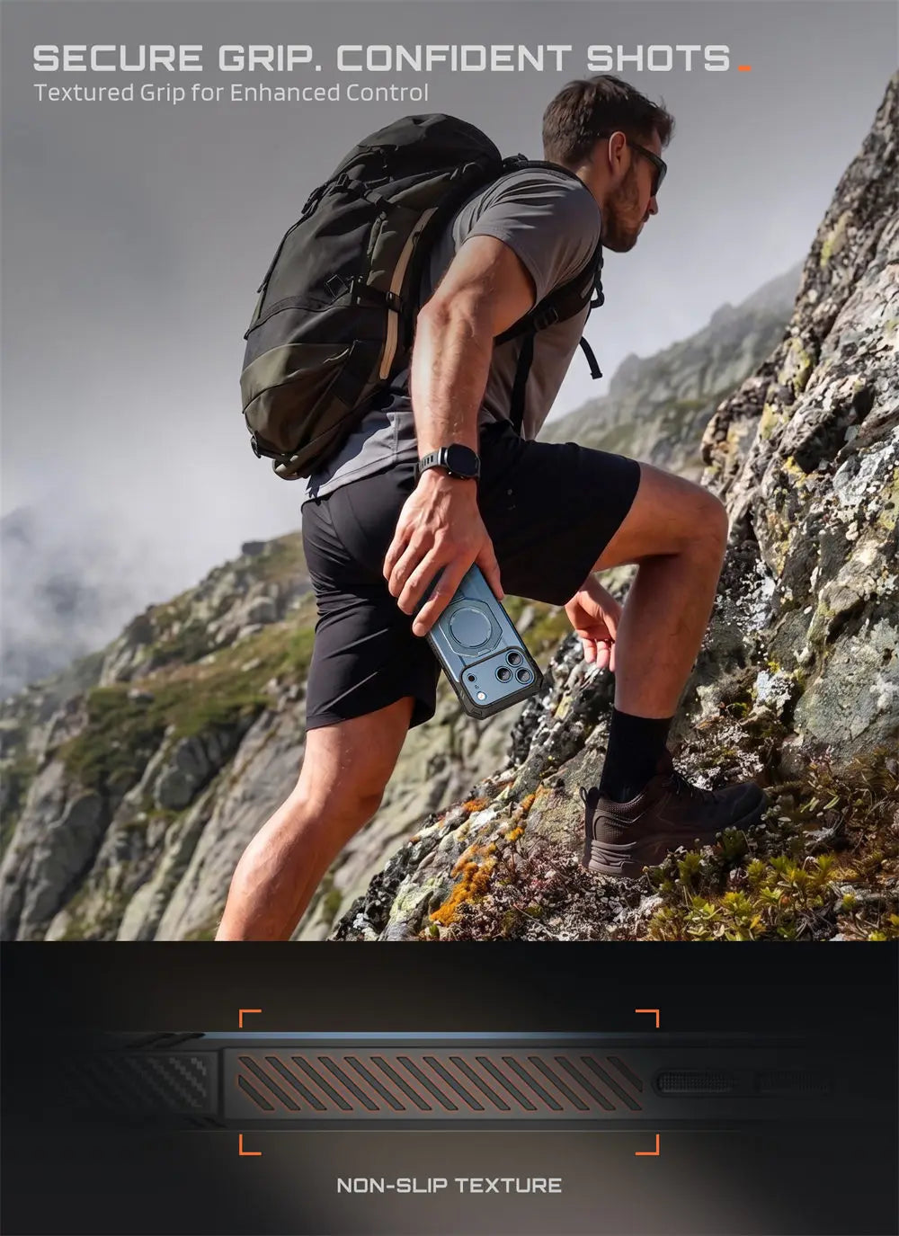 Rugged Magnetic Phone Case with Tempered Glass Screen Protector and Aluminium Kickstand for iPhone 17 Pro Max and iPhone 18 Pro Max