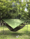 Portable Outdoor Camping Hammock with Mosquito Net and Canopy High Strength Parachute- Fabric Hanging Bed Hunting Sleeping Swing