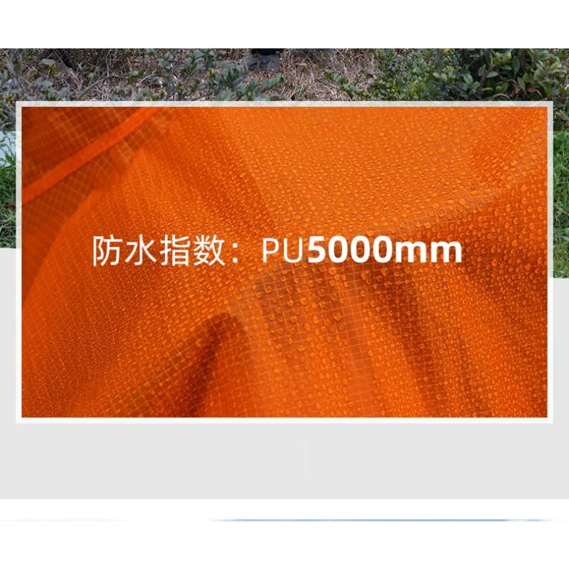 Ultralight Waterproof Nylon Rain Poncho for Hiking Cycling and Camping