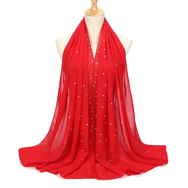 Chiffon Hijabs Scarf Turbans High Quality Chiffon Shawls For Muslim Veil Islamic Malaysian Women Veil Hijabs Scarf Long Shawls