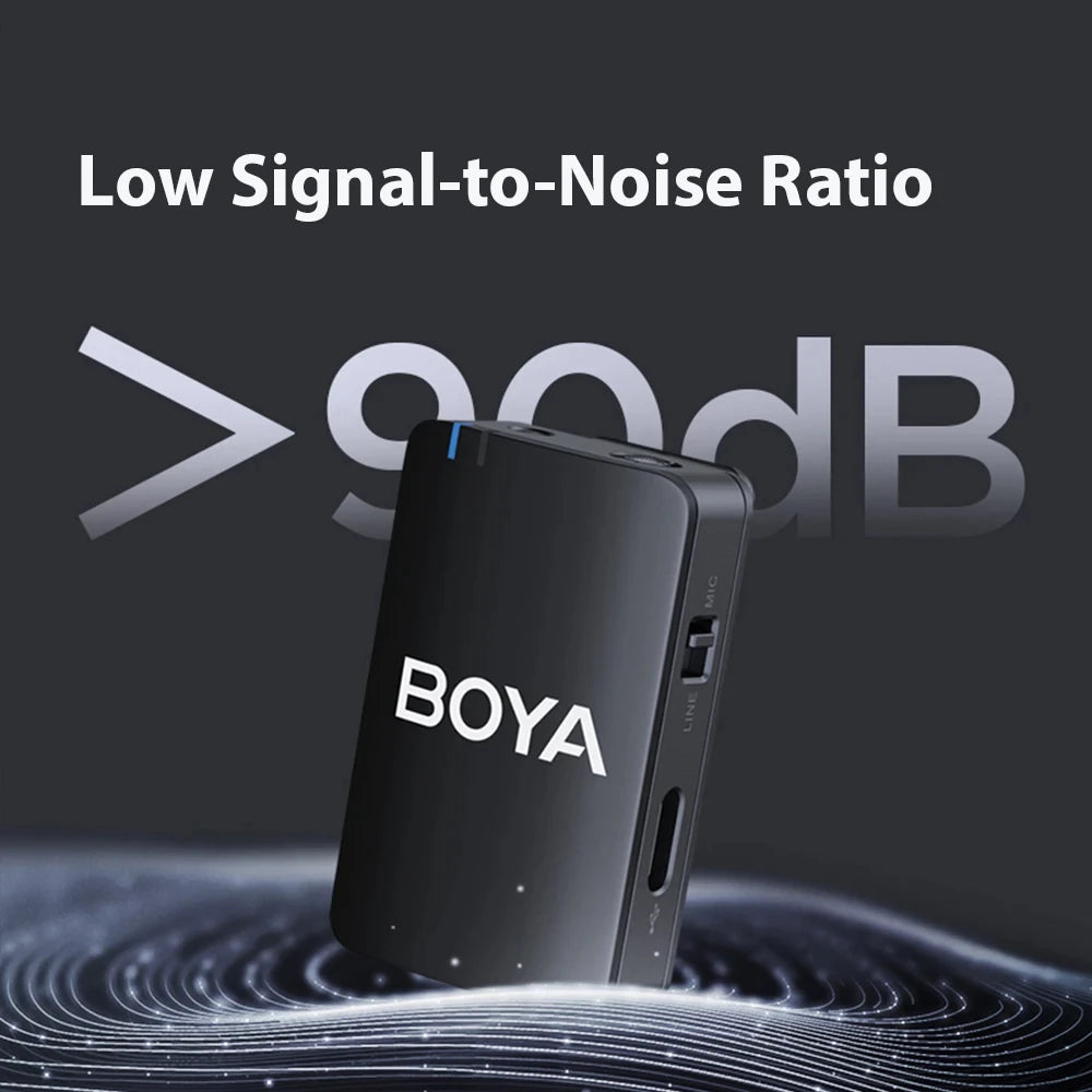 MIC-120 Wireless Lavalier Microphone with On-Board Recording for iPhone Android USB-C Devices Streaming Youtube Gaming