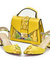 Italian Shoe and Bag Set for Party In Women Luxury Shoes Women Designers Nigerian Women Party Pumps High Heels Ladies