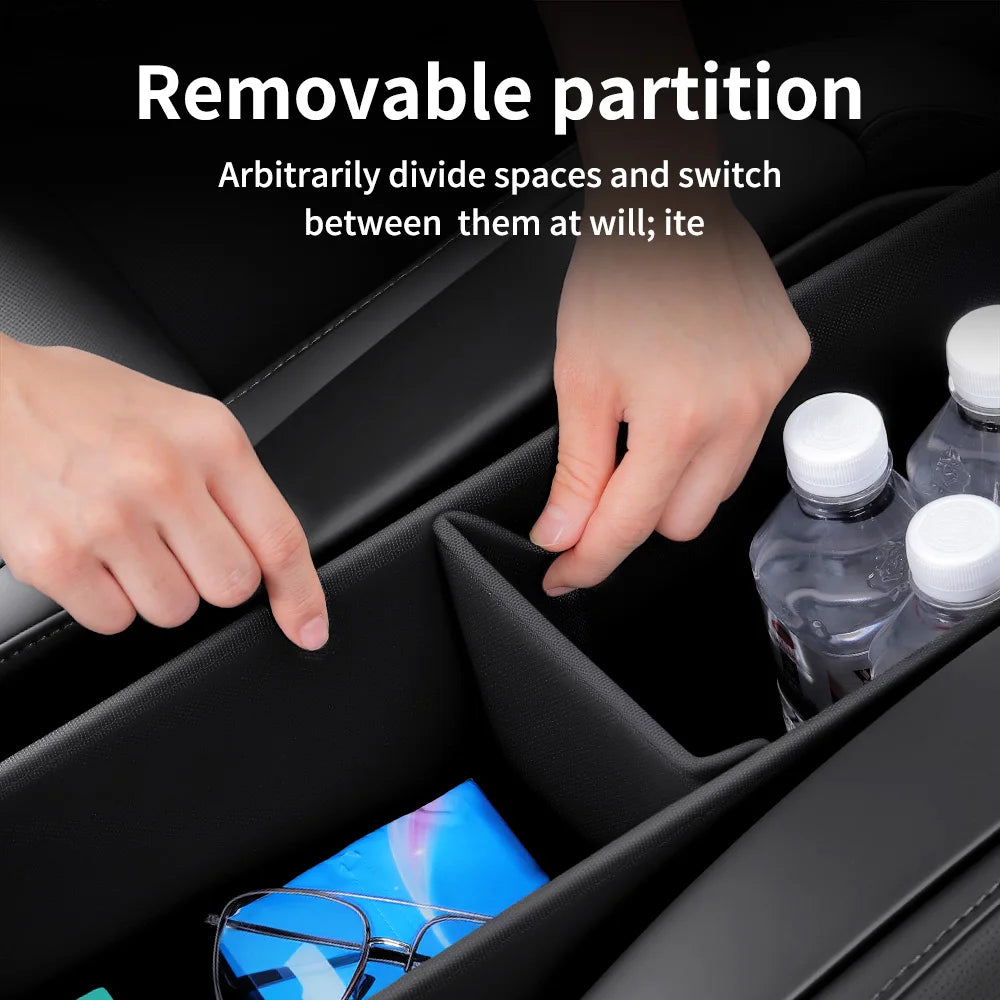 Second Row Aisle Storage Box for Tesla Model YL 6 Seater Multi Purpose Interior Organizer