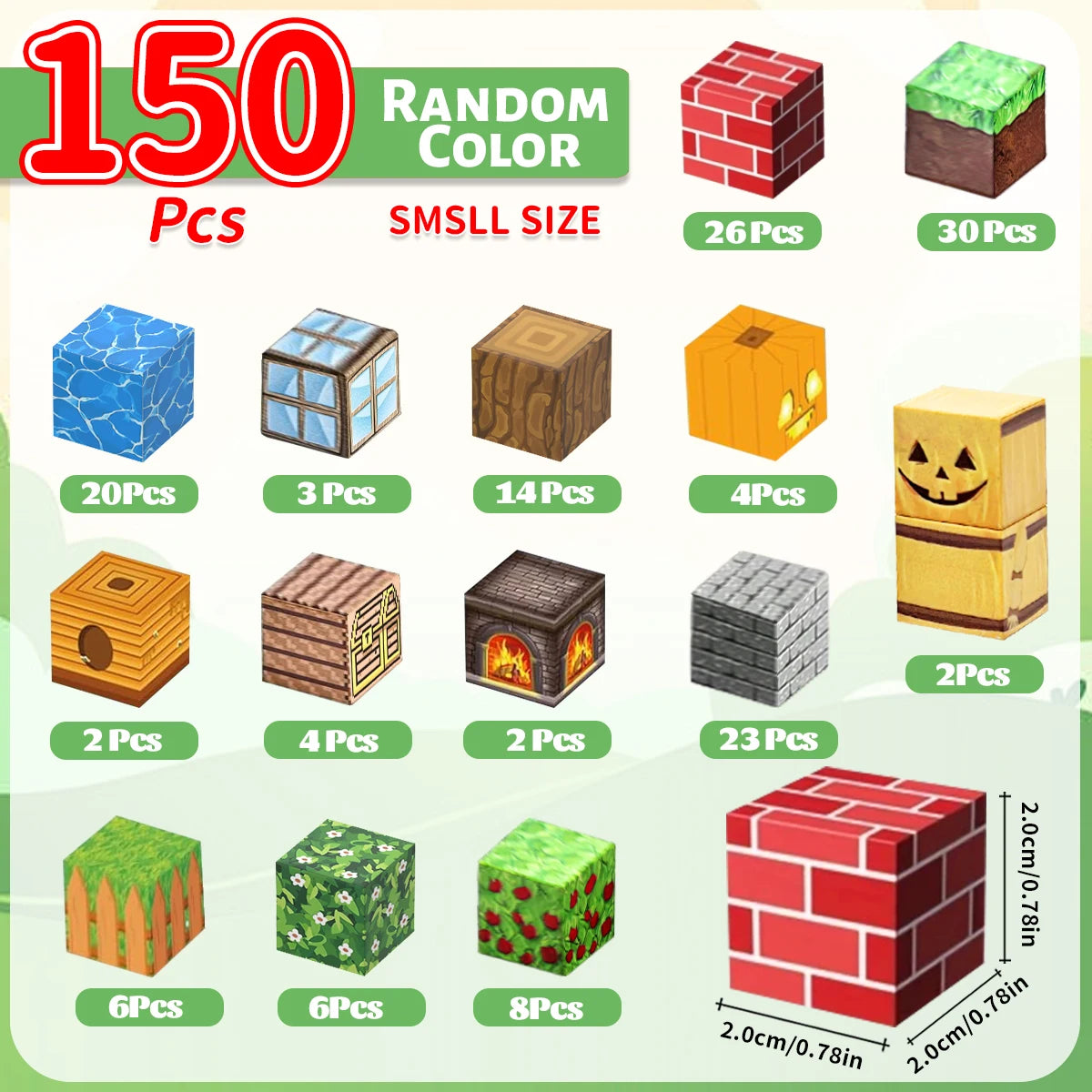 Building Blocks Mine World Cube Set for Boy Girl Age 3+ DIY Model  Stem Montessori Sensory Toys Gift