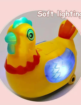 Electric Hen Laying Eggs Walking Toy Music Interactive Educational Toys for Boys Girls Birthday Christmas Gift