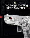Automatic Desert Eagle Pistol Decompression Radish Gun Continuous Shell Ejection Empty Hanging Revolver Toy Gun