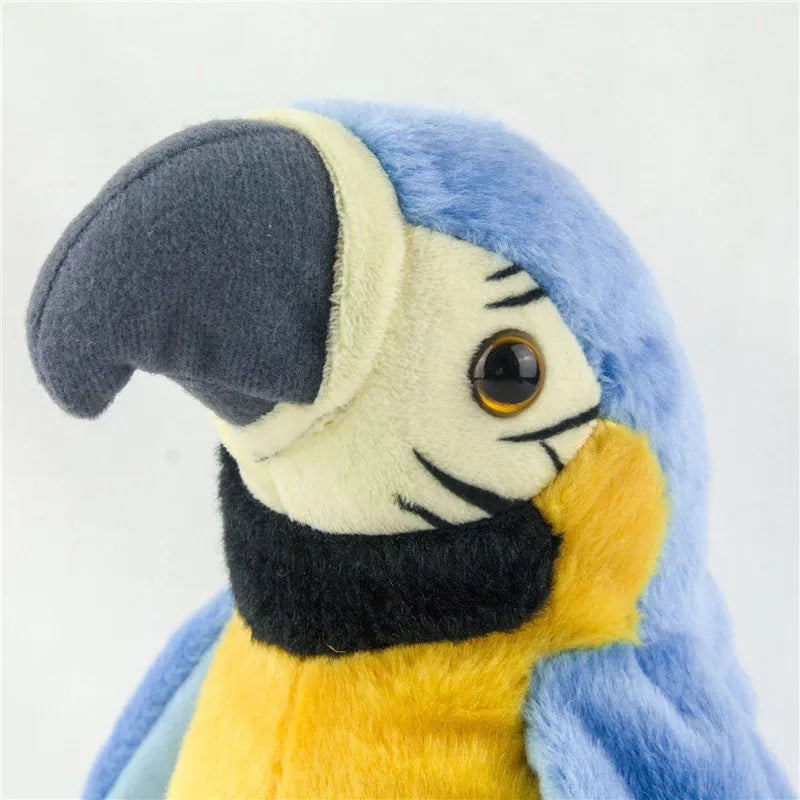 Parrot Talking Electronic Speaking Record Repeats Cute Soft Stuffed Animal Bird Doll Children Kids Baby Gift