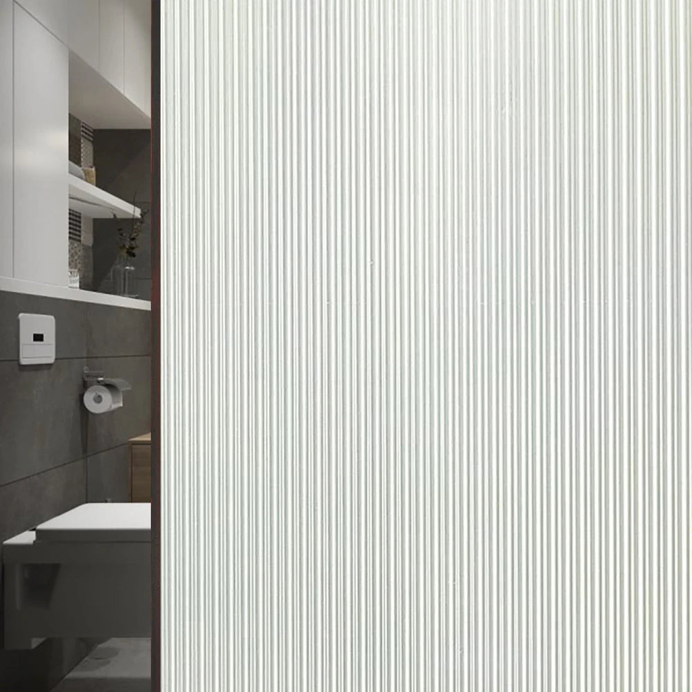 Gray Matte Window Film Privacy Stained Glass Film Static Cling Self Adhesive Film Frosted UV Protective Glass Vinyl for Home