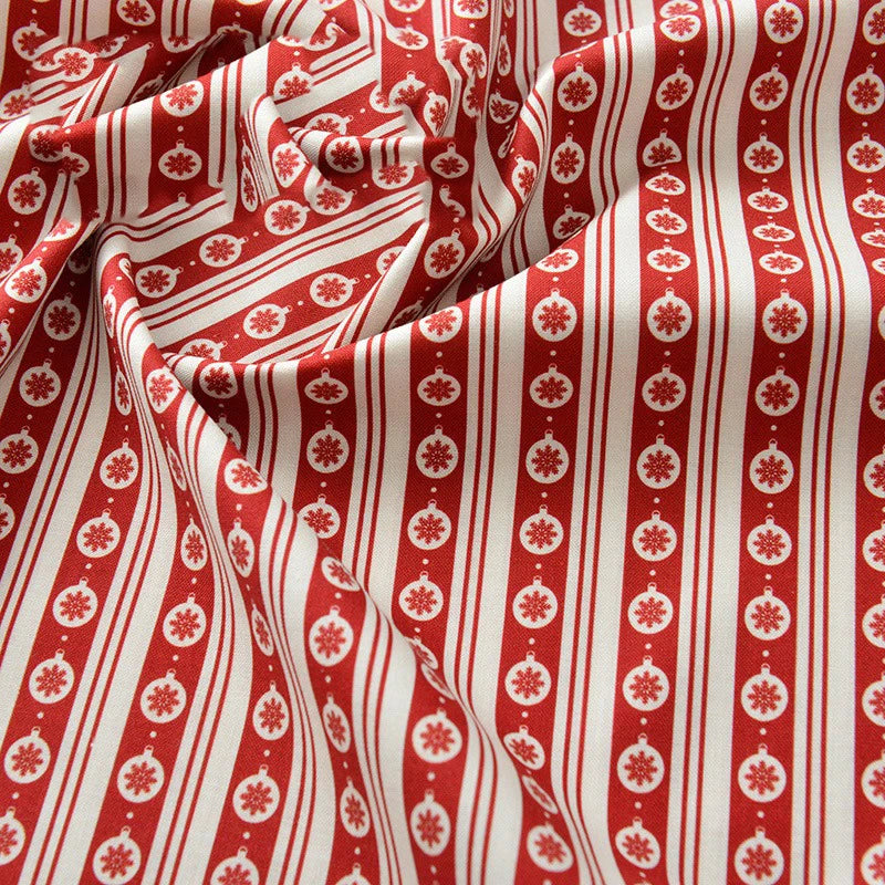 Pure Cotton Digital Printing Christmas Flower 60SManual DIY Decorate Fabric Pillow Clothes Christmas Theme Autumn and Winter New