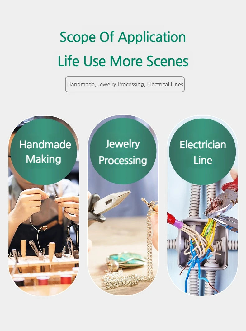 1pc Iron Wire Looping Jewelry Pliers, 6-in-1 Bail-Making Pliers, With Non-Slip Comfort Grip Handle, For Loops Making Tool