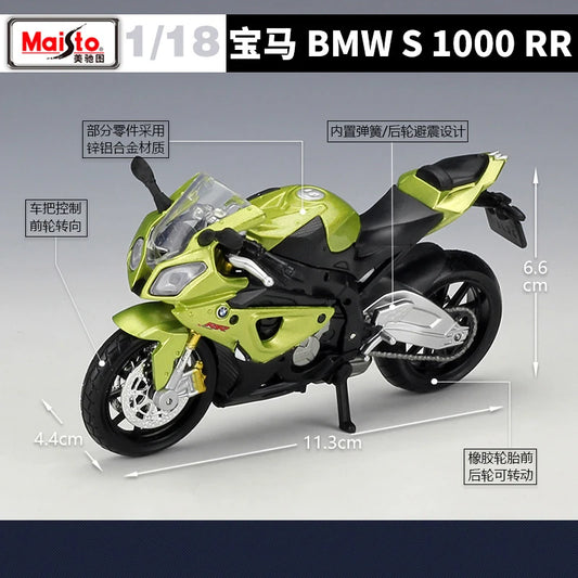 1 18 Scale BMW S1000RR Diecast Motorcycle Model