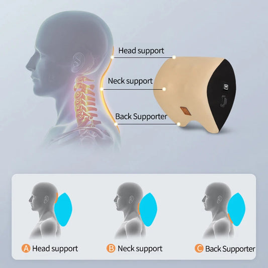 Electric Massage Car Lumbar Support and Neck Pillow