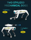 Electric RC Intelligent Robot Dog Multifunction RC Mechanical Dog with turret Educational Toy Bionic Smart Robot Toy