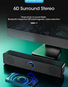 PC Soundbar Wired and Wireless Bluetooth Speaker USB Powered Soundbar for TV Pc Laptop Gaming Home Theater Surround Audio System