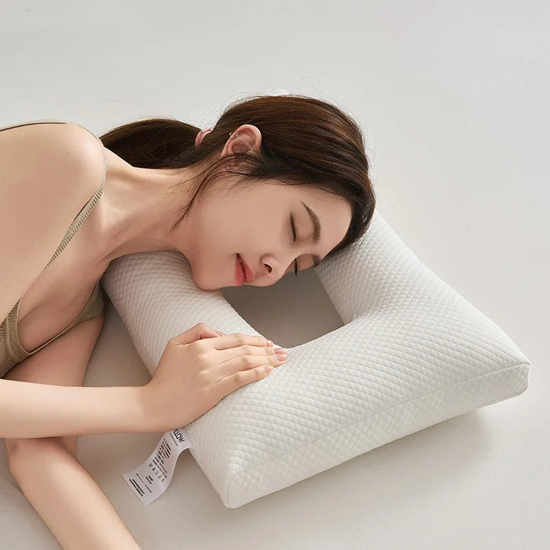 Ear protection pillow, side sleeping non pressure ear pillow, bedridden elderly pillow, ear piercing pillow, headphone pillow,