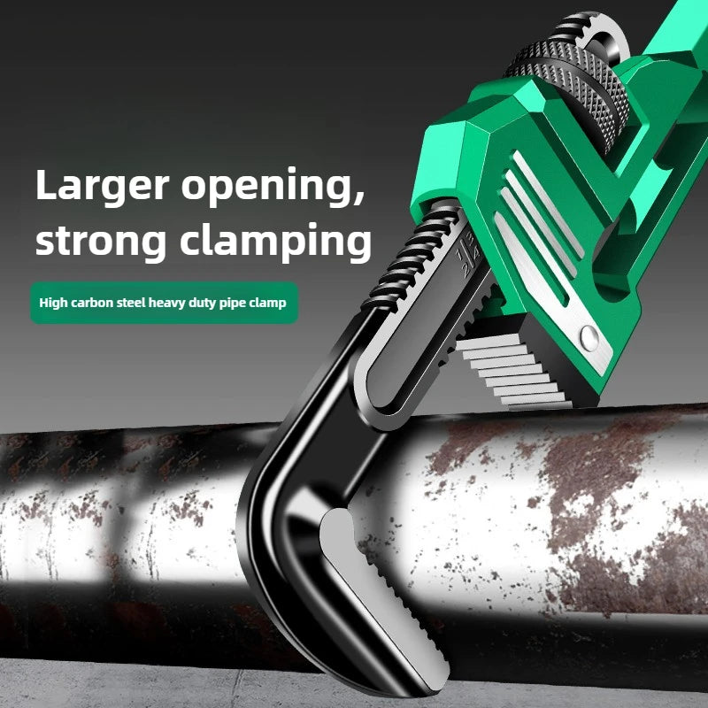 10/12/14/18 Inch Pipe Wrench Universal Monkey Spanner Multi-function plumbing Hand Nut Sink Wrench Pipe Large Open Spanner