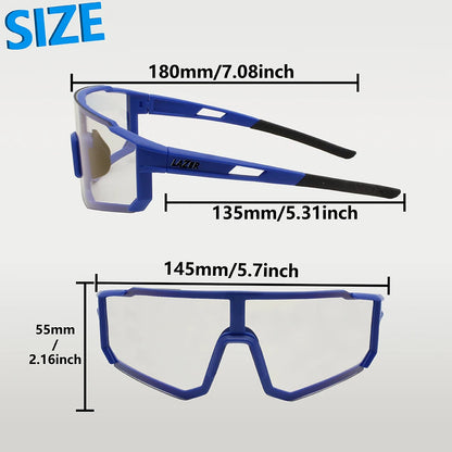 Photochromic Cycling Glasses Mountain Bike Sunglasses Sports Goggles UV Protection