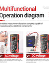 Professional Digital Oscilloscope Multimeter True RMS 48MS/s Sampling Rate 10MHZ Analog Bandwidth Data Storage