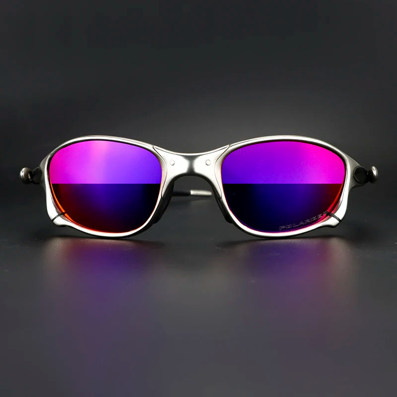 Polarized Metal Cycling Sunglasses UV400 Outdoor Riding Eyewear