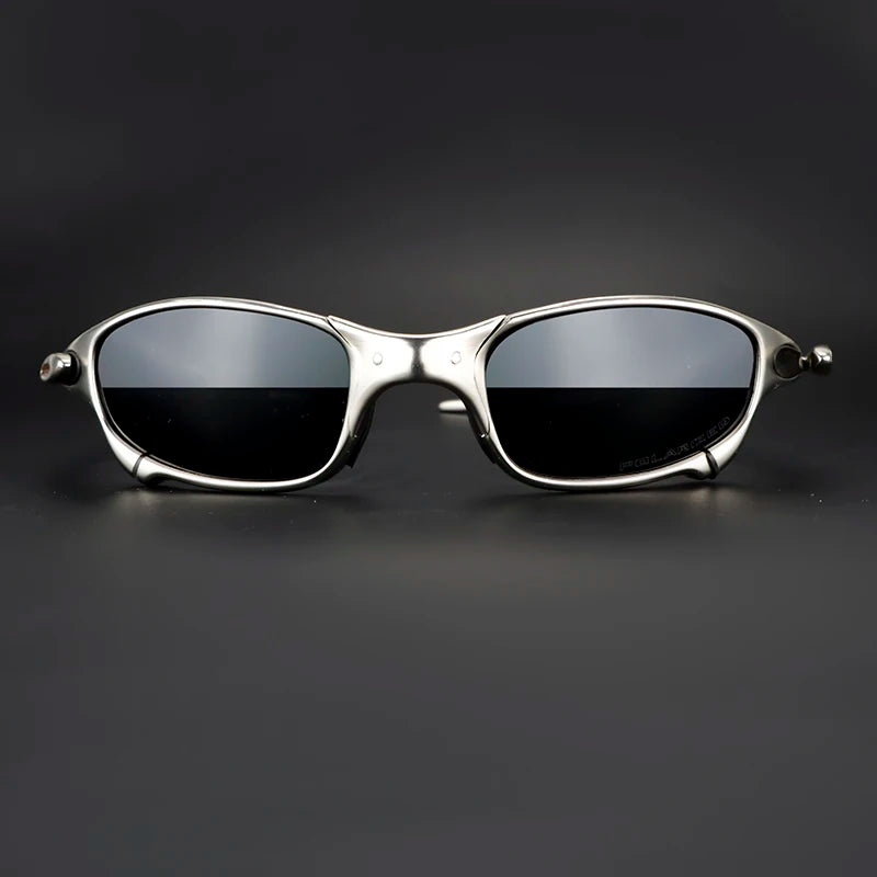 Polarized Metal Cycling Sunglasses UV400 Outdoor Riding Eyewear