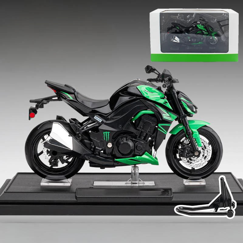 Diecast Kawasaki Ninja Z1000 Sports Motorcycle Model 1 to 12 Scale