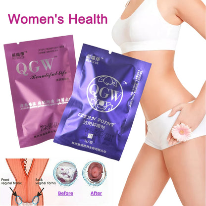 Original Chinese Bang De Li Beautiful Life Yoni Detox Pearls for Women Fertility Womb Fibroid Medical Swab Tampons Case