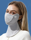 Women's Anti-UV Sunscreen Face Mask Scarf Breathable Ice Silk Half Face Cover Thin Summer Face Cover Mask
