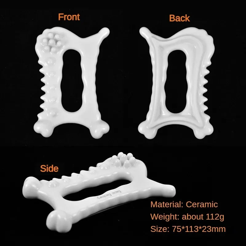 Skin Scraping Gua Sha Ceramic Korea Gouache Scraper Tools Face Massager Face Factory Head Massager