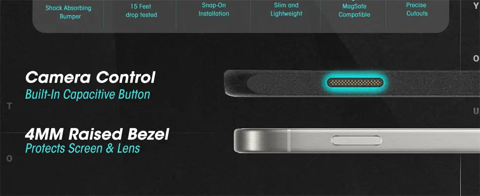 For iPhone 16 Pro Max Case with Camera Control Capture Button UB Mag Slim Shockproof  MagSafe Phone Case Cover