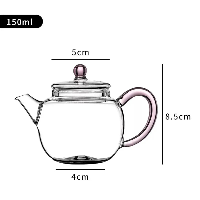 150ml Mini Heat Resistant Kung Fu Glass Teapot