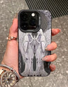 Retro Matte Angel Cupid Phone Case for iPhone 15 14 15 Plus Shockproof Hard Cover