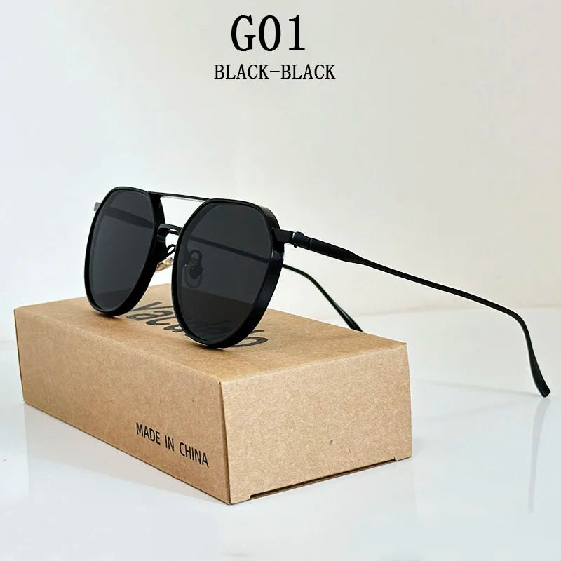 Oval Vintage Sunglasses With UV400 Protection