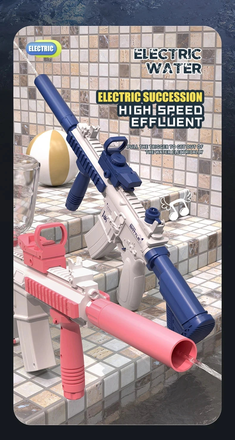 M416 Large Capacity Electric Water Gun Fully Automatic Shooting Rechargeable Water Blaster