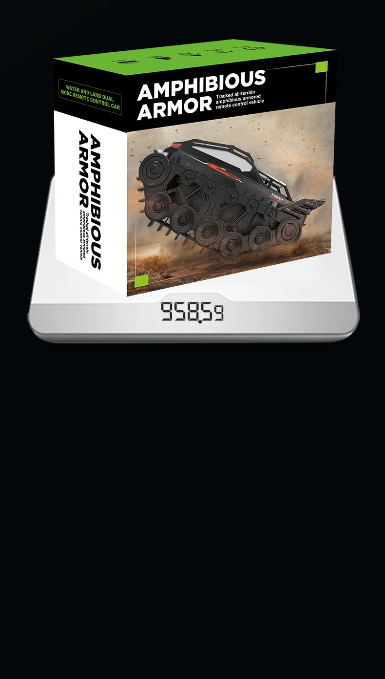 4WD RC Car 2.4G Amphibious 4 Wheel Remote Control Truck Climbing Off Road Waterproof Armored Vehicles 's Toys